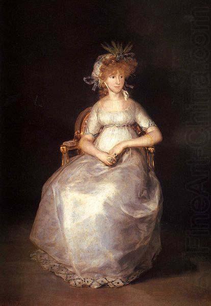 Francisco de Goya Portrait of the Maria Teresa de Borbon y Vallabriga, 15th Countess of Chinchon china oil painting image